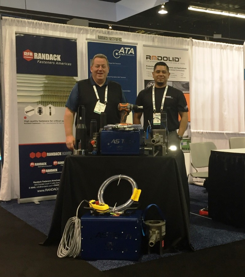 Randack Fasteners Americas exhibited at the AWEA Windpower from 22.-25th of May in Anaheim