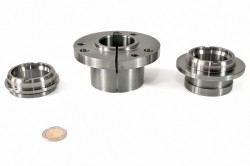 CNC / MILLING / Machining parts Material Aluminium / Steel (Flanges, Bushings, Nuts, Trapezoid thread parts)