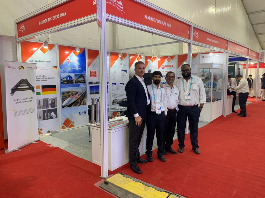 Randack Fasteners India auf der IREE (International Railway Exhibition)in Neu Delhi