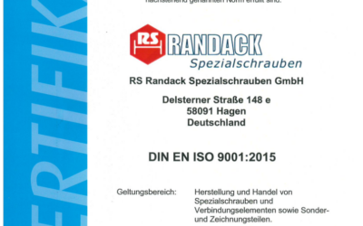 Erfolgreiche Re-Zertifizierung gemäss DIN EN ISO9001:2015 und 14001:2015