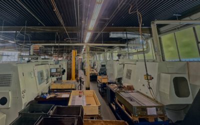 Row of CNC lathes Row of CNC lathes in the turning shop